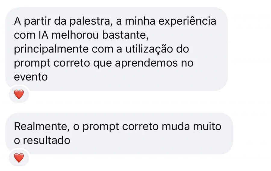 Depoimento de aluna: Experiência com IA melhorou com o prompt correto