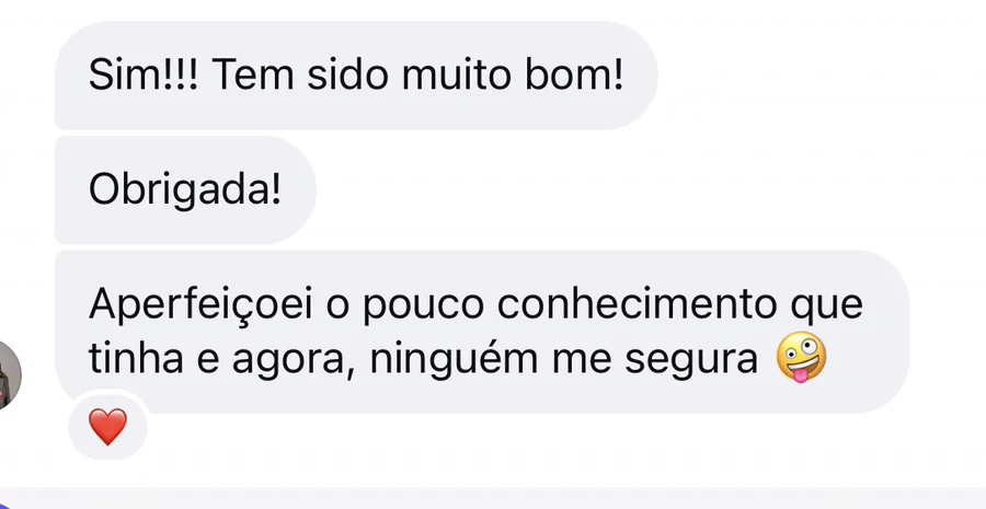 Depoimento de aluna: Aperfeiçoou o conhecimento