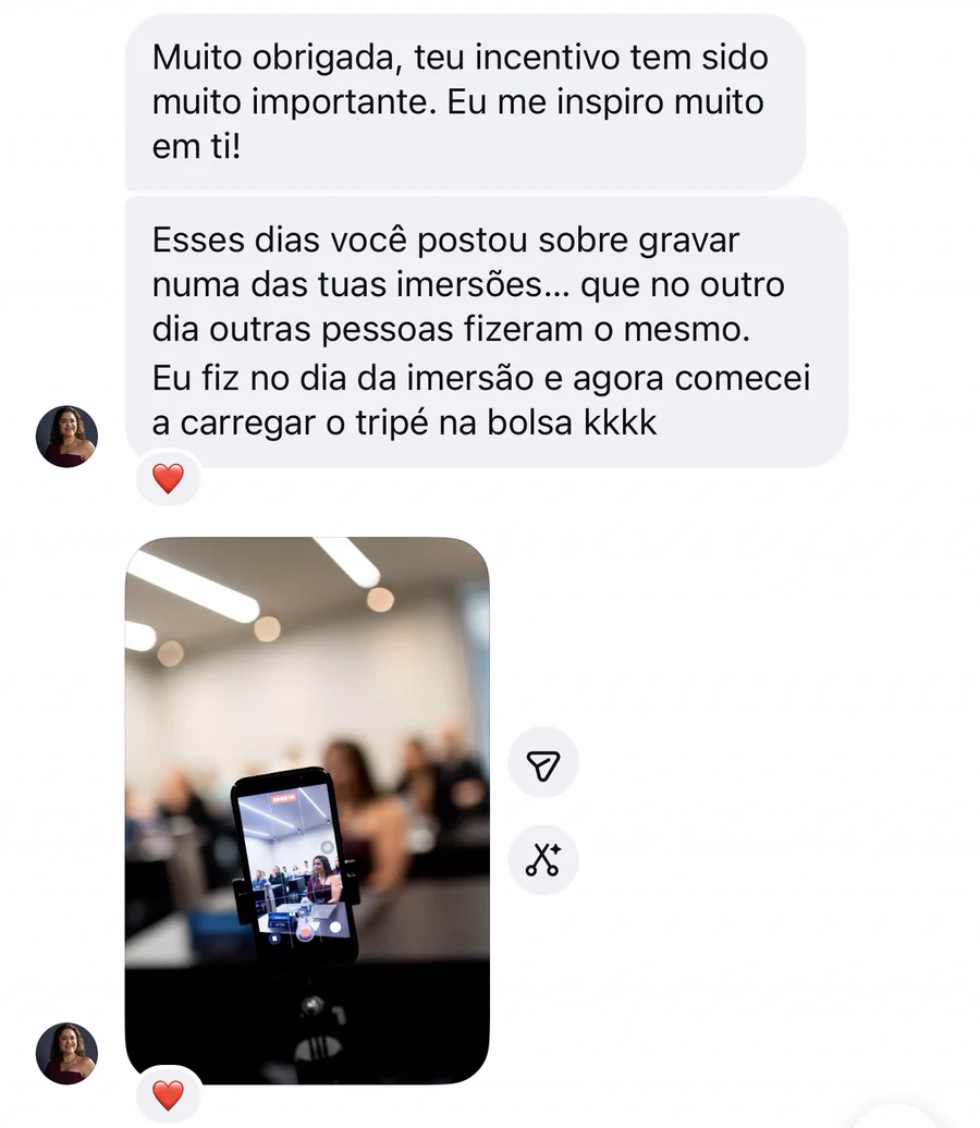 Depoimento de aluna: O incentivo tem sido importante
